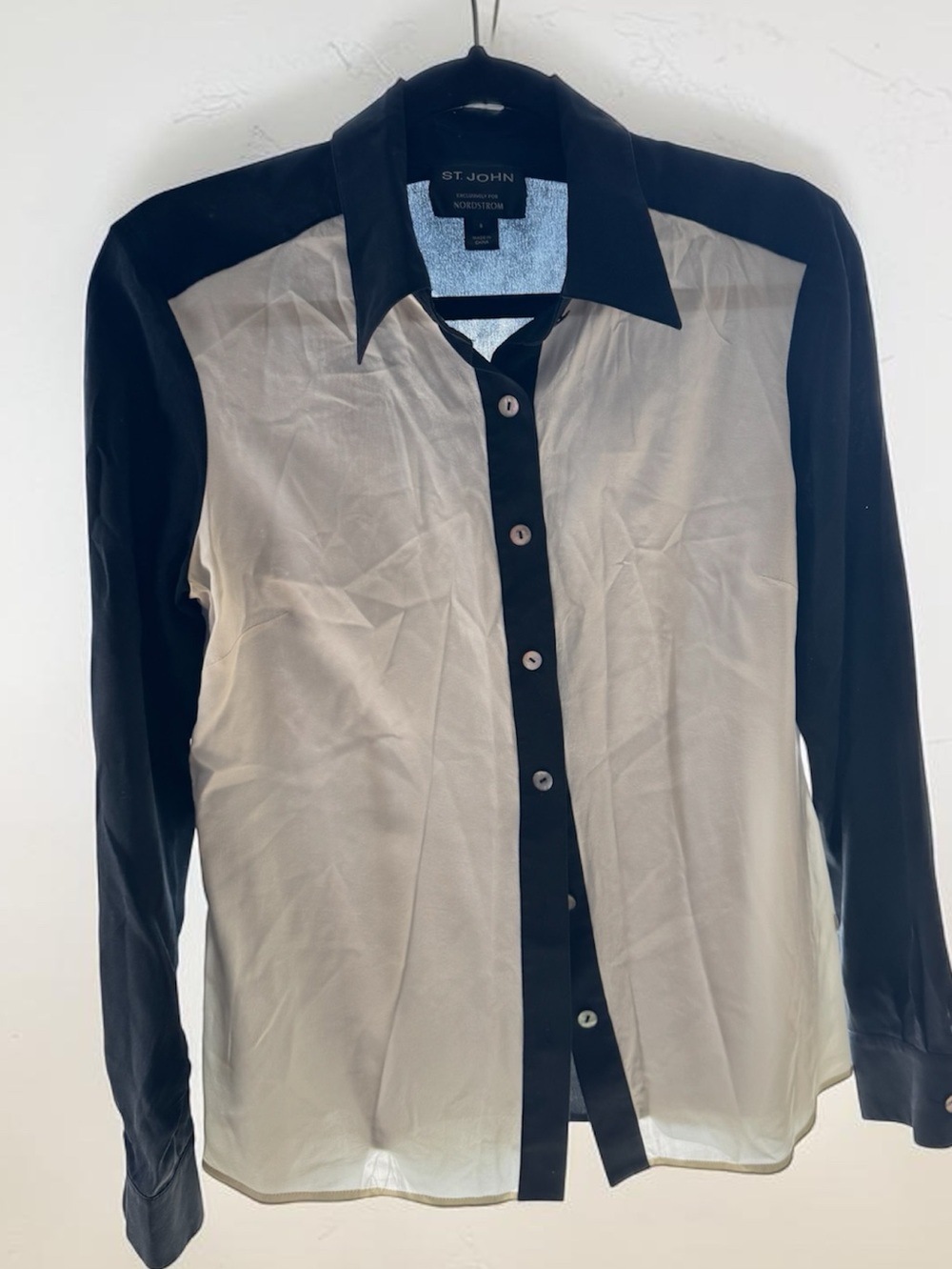 St. John, Silk blouse, size 6